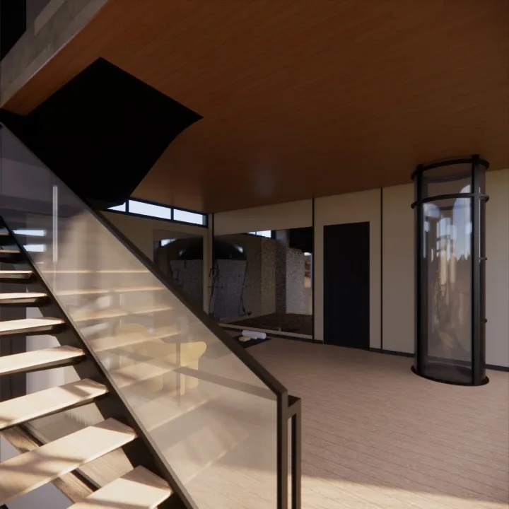 Vanashray design visualisation, home gym